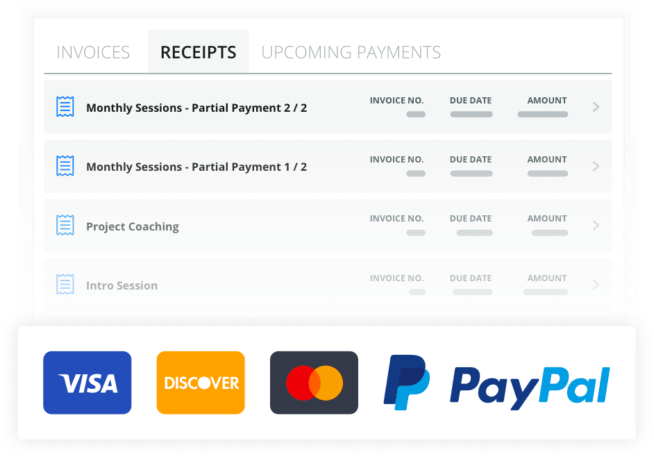 Payments & Receipts