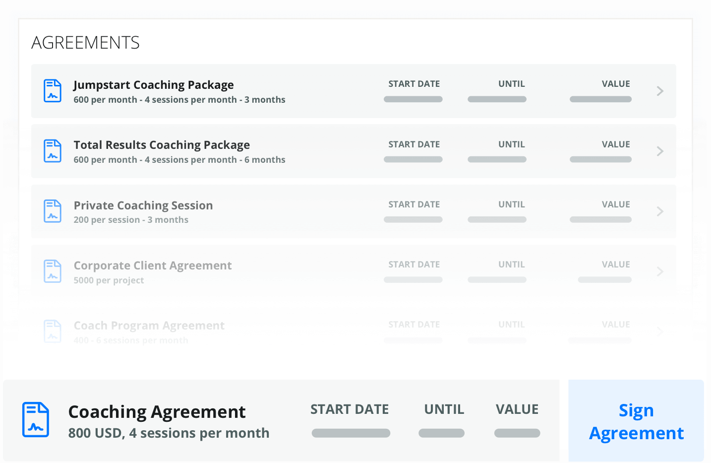 Client Agreements
