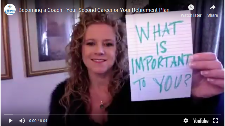 Becoming a Coach – Your Second Career or Your Retirement Plan